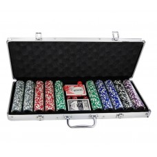 Набор для игры в покер на 500 фишек в алюм.кейсе