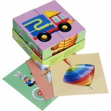 4 кубика "Игрушки" для малышей, Степ